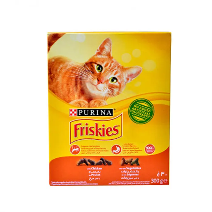 Croquettes au poulet et aux légumes pour chat adulte 300g - FRISKIES 1