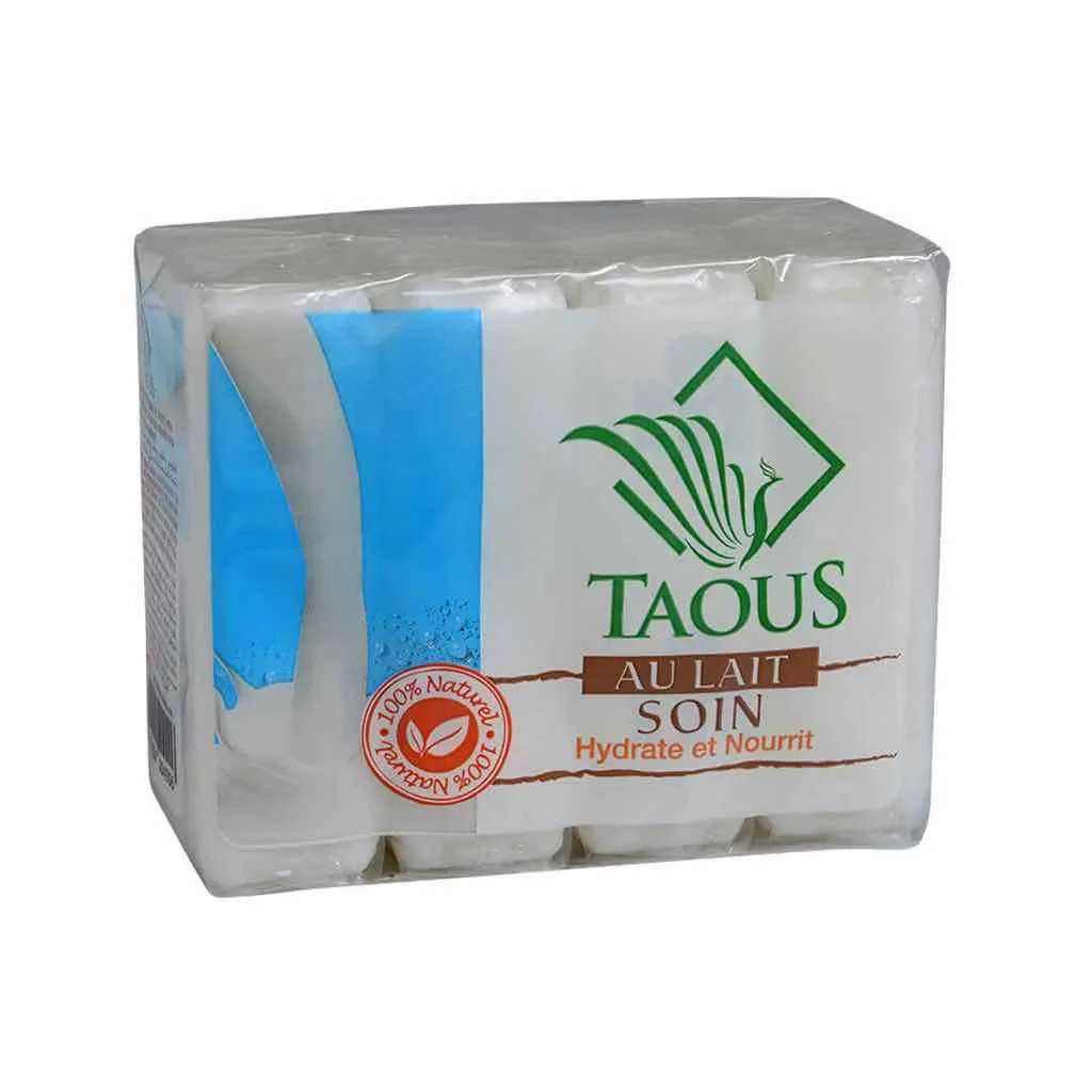 Savon soin au lait 4x125 g - TAOUS 2