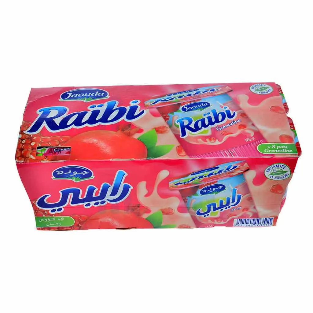 Yaourt à boire aromatisé à la grenadine Raïbi 8x165g - JAOUDA 1