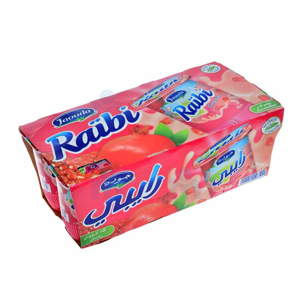 Yaourt à boire aromatisé à la grenadine Raïbi 8x165g - JAOUDA 2
